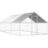 vidaXL Outdoor-Hühnerkäfig 2,75x6x1,92 m Verzinkter Stahl