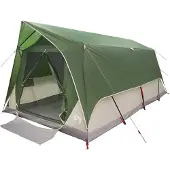 vidaXL Tunnelzelt 6 Personen Grün Polyester und Stahl