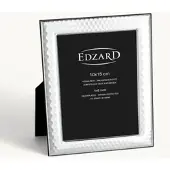 Edzard Fotorahmen Casalini (10x15 cm), edel versilbert, anlaufgeschützt, mit Holzdekor-Rücken