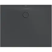 Bette BetteFloor Side Duschwanne mit Minimum-Wannenträger, 1100x900mm, 3396-400T1, Farbe: Raven