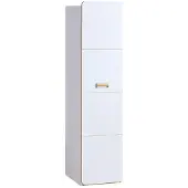 Masseno Drehtürenschrank MANTI 45/182,6/49,7cm 1-türig Weiß