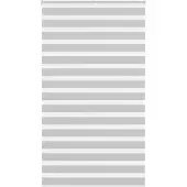 vidaXL Doppelrollo Hellgrau 120x230 cm Stoffbreite 115,9 cm Polyester