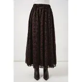 Bigdart Blumenkleid Hohe Taille Maxi-Rock