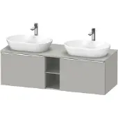 Duravit Waschtischunterschrank D-Neo 140x55cm, 2 A, 1 Pl, B bs, chr/Beton ma