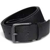 Calvin Klein Ledergürtel "CASUAL PIN BUCKLE 35MM", Herren, Gr. 100, schwarz, matte gunmetal, Rindsleder, unifarben, Gürtel Ledergürtel, Größenverstellbar