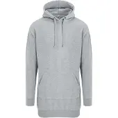 Just Hoods - Damen Hoodie Dress \\JH015\\" - Heather Grey / L"