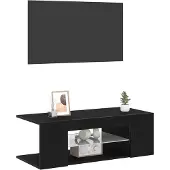 vidaXL TV-Schränk 90 x 39 x 30 cm Schwarz Eichen-Optik Holzwerkstoff