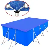 vidaXL Poolabdeckung PE Rechteckig 90 g/qm 400x207 cm