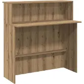 vidaXL Empfangstheke Artisan-Eiche 100x50x103,5 cm Holzwerkstoff