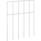 vidaXL Gartenzaun-Paneel 48 Stk. 25 x 30 cm Verzinkter Stahl Silber