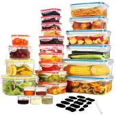 OEM Luftdichte Plastikbehälter 50-teilig, BPA-frei, für Küche
