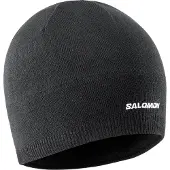 Salomon Strickmütze "BEANIE", Herren, schwarz (deepschwarz), Obermaterial: 100% Polyester. Futter: 100% Polyester, Mützen Strickmütze, für Erwachsene, sportlicher Stil