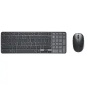 Dell Pro 7 KM746, Kabellos, RF Wireless + Bluetooth, Scherenschalter, QWERTY, Graphit, Maus enthalten