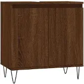 vidaXL Badschrank Braun Eichen-Optik 58x33x60 cm Holzwerkstoff
