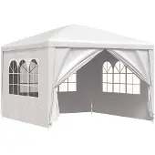 vidaXL Partyzelt 3x3 m Weiß