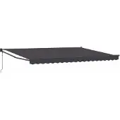 vidaXL Ausziehbare Markise Anthrazit 4 x 2 m Polyester und Metall