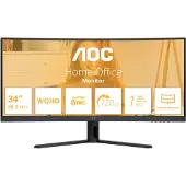 AOC B3 CU34B3E/75, 86,4 cm (34"), 3440 x 1440 Pixel, 4 ms, Schwarz