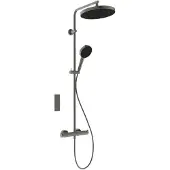 Ideal standard Ceratherm T125+ Duschsystem mit Brausethermostat Aufputz, A7689A5, Farbe: Magnetic Grey