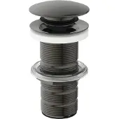 Ideal standard Push-Open-Ventil, mit ungeschlitztem Schaft, ohne Überlauf, E1483A5, Farbe: Magnetic Grey