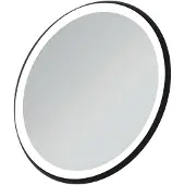 Ideal standard Spiegel Conca rund mit Ambientelicht, Rahmen schwarz, 60W, 900x60mm