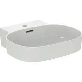 Ideal standard Linda-X Waschtisch, 1 Hahnloch, mit Überlauf, 500x480x135 mm, T475301, Farbe: Weiß