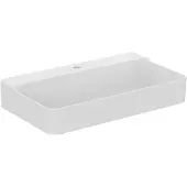 Ideal standard Conca Waschtisch, 1 Hahnloch, ohne Überlauf, 800x450x145 mm, T3795MA, Farbe: Weiß mit Ideal Plus