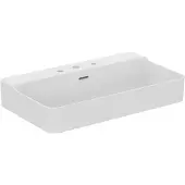 Ideal standard Conca Waschtisch, 3 Hahnlöcher, 800x450x165 mm, T3793MA, Farbe: Weiß mit Ideal Plus