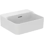 Ideal standard Conca Handwaschbecken, ohne Hahnloch, 400x350x165 mm, T3811MA, Farbe: Weiß mit Ideal Plus