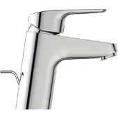 Ideal standard Waschtischarmatur CERAFLEX, 5 l/min., m.Ablgarn. aus Kst., Ausld. 101mm, Chrom, B1707 B1707AA
