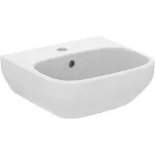 Ideal standard i.life A Handwaschbecken 400mm, 1 Hahnloch, mit Überlauf, T4514MA, Farbe: Weiß mit Ideal Plus
