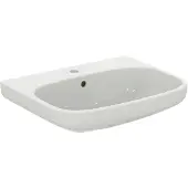 Ideal standard i.life A Waschtisch, 1 Hahnloch, mit Überlauf, 600x480mm, T4511MA, Farbe: Weiß mit Ideal Plus