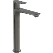 Ideal standard Connect Air Einhebel-Waschtischarmatur, mit verlängertem Sockel, ohne Ablaufgarnitur, A7027A5, Farbe: Magnetic Grey