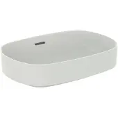 Ideal standard Linda-X Waschtisch, ohne Hahnloch, mit Überlauf, 550x380x155 mm, T4401V1, Farbe: Seidenweiß