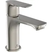 Ideal standard Waschtischarmatur Connect Air ohne Ablaufgarnitur Slim, Ausladung 107mm A7010GN Silver Storm