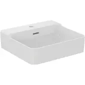 Ideal standard Conca Waschtisch, 1 Hahnloch, 500x450x165 mm, T3690MA, Farbe: Weiß mit Ideal Plus