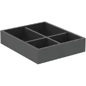 Ideal standard Conca Aufbewahrungsbox T3980Y2 klein, 200 x 230 x 50 mm, 4 Fächer, Anthrazit matt