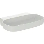 Ideal standard Linda-X Waschtisch, 1 Hahnloch, ohne Überlauf, 750x500x135 mm, T439601, Farbe: Weiß