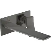 Ideal standard Conca Wand-Waschtischarmatur, Unterputz, Ausladung 220mm, rechteckige Rosette, A7372A5, Farbe: Magnetic Grey