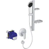 Ideal standard BE127SI Armaturen-Paket Alu+ Silver