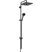 Ideal standard Ceratwist T25 M Duschsystem ohne Armatur, mit 2-Funktions-Handbrause, eckige 2-Funktions-Kopfbrause, BE237XG, Farbe: Silk Black