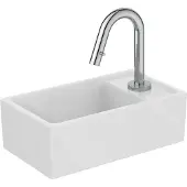 Ideal standard i.life S Waschtisch-Paket, Handwaschbecken und Standventil, chrom, E2129AA