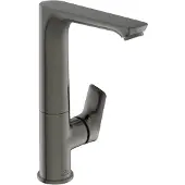 Ideal standard Waschtischarmatur Connect Air ohne Ablaufgarnitur hoher Auslauf, Ausladung 174mm A7023A5 Magnetic Grey