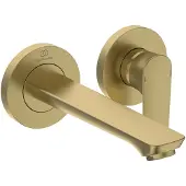 Ideal standard Wand-Waschtischarmatur Connect Air Unterputz, Ausladung 185mm A7029A2 Brushed Gold