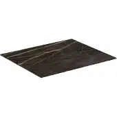 Ideal standard Conca Waschtischplatte, Ausschnitt mittig/links/rechts, 600x505x6mm, T3969DG, Farbe: Marmor Noir Desir