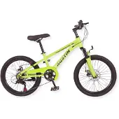 Buxibo - Fahrrad Austin - Kinder-Mountainbike - Stahlrahmen - 20 Zoll - Grün