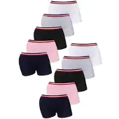 LOREZA 10er Set Pantys - Streifen - Bunt | Gr.: 164-170