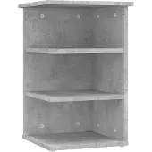 vidaXL Beistellregal Betongrau 35x35x55 cm Holzwerkstoff