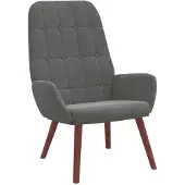 vidaXL Relaxsessel Dunkelgrau Samt