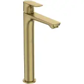 Ideal standard Waschtischarmatur Connect Air ohne Ablaufgarnitur BlueStart verlängerter Sockel, Ausladung 150mm A7028A2 Brushed Gold