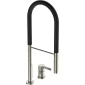 Ideal standard Gusto 2-Loch-Einhebel-Küchenarmatur, Semi-Professional, mit 2-Funktionshandbrause, BD425GN, Farbe: Silver Storm